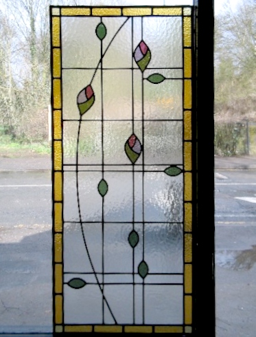 art deco stained glass-A114
