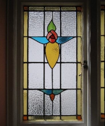 art deco stained glass-A117