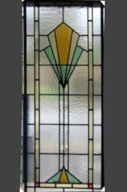 art deco stained glass-A120